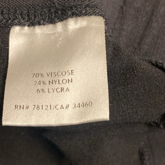 Eileen Fisher Wide Leg Crepe Stretch Pants, Size S Color Charcoal - Picture 6 of 6